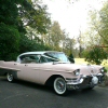 1957 Pink Cadillac for wedding car hire in Kent